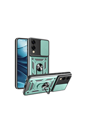 Evi̇mdeyokyok Samsung Galaxy S25 Edge Pars Lens Yüzüklü Si̇li̇kon - Yeşi̇l