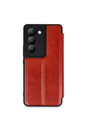Evimdeyokyok Vivo V30 Lite 4G Kılıf Flip Cover - Kırmızı