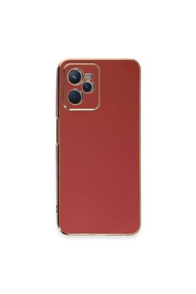 Evimdeyokyok Realme C35 Kılıf Volet Silikon - Kırmızı