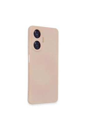 Evimdeyokyok Realme C55 Kılıf Nano İçi Kadife Silikon - Pudra