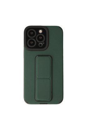 Evimdeyokyok Apple İphone 14 Pro Kılıf Mega Standlı Silikon - Yeşil