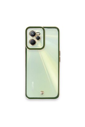 Evimdeyokyok Realme C35 Kılıf Liva Lens Silikon - Yeşil