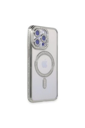 Evimdeyokyok Apple İphone 14 Pro Kılıf Joke Simli Magneticsafe Kılıf - Gümüş
