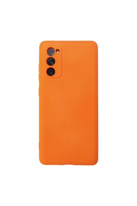Evimdeyokyok Samsung Galaxy S20 Fe Kılıf Nano İçi Kadife Silikon - Turuncu