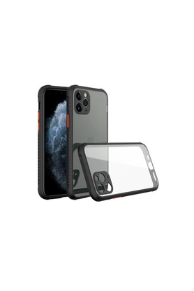 Evimdeyokyok Apple İphone 11 Pro Kılıf Miami Şeffaf Silikon - Siyah