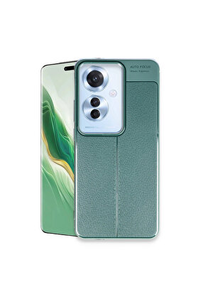 Evimdeyokyok Oppo Reno 11F Kılıf Auto Focus Kapak - Koyu Yeşil