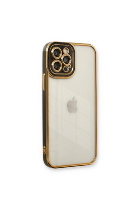 Evimdeyokyok Apple İphone 12 Pro Kılıf Liva Lens Silikon - Siyah
