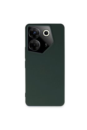 Evimdeyokyok Tecno Camon 20 Pro 5G Kılıf First Silikon - Koyu Yeşil