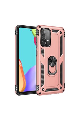 Evimdeyokyok Samsung Galaxy A33 5G Kılıf Sofya Yüzüklü Silikon Kapak - Rose
