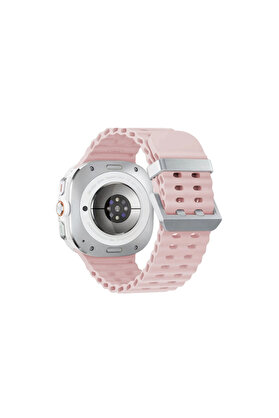 Evi̇mdeyokyok Watch 7 Ultra Kr417 Rug Si̇li̇kon Kordon - Pudra