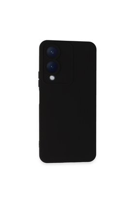 Evimdeyokyok Vivo Y17S Kılıf Nano İçi Kadife Silikon - Siyah