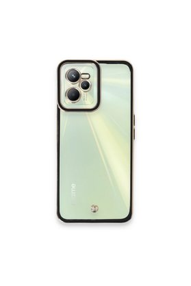 Evimdeyokyok Realme C35 Kılıf Liva Lens Silikon - Siyah