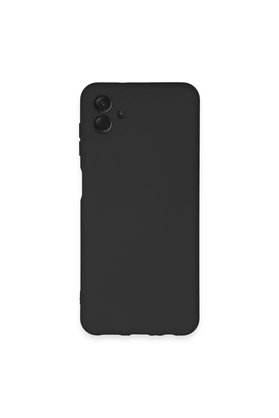 Evimdeyokyok Samsung Galaxy A04E Kılıf Nano İçi Kadife Silikon - Siyah