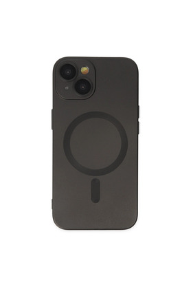 Evimdeyokyok Apple İphone 14 Plus Kılıf Moshi Lens Magneticsafe Silikon - Siyah