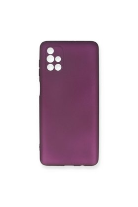 Evimdeyokyok Samsung Galaxy M51 Kılıf First Silikon - Mürdüm