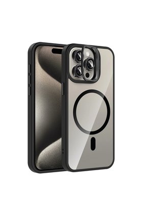 Evimdeyokyok Joko Apple İphone 14 Pro Max Remim Lensli Magsafe Standlı Kapak - Siyah