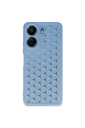 Evimdeyokyok Xiaomi Redmi 13C Kılıf Petek Silikon Kapak - Mavi