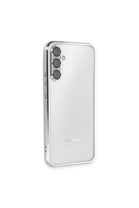 Evimdeyokyok Samsung Galaxy A54 5G Kılıf Razer Lensli Silikon - Gümüş