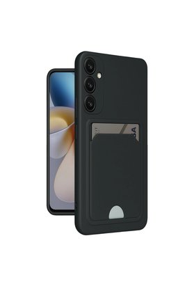 Evimdeyokyok Samsung Galaxy A55 5G Kılıf Kelvin Kartvizitli Silikon - Siyah
