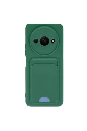 Evimdeyokyok Xiaomi Redmi A3 4G Kılıf Kelvin Kartvizitli Silikon - Koyu Yeşil