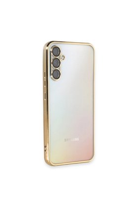 Evimdeyokyok Samsung Galaxy A54 5G Kılıf Razer Lensli Silikon - Gold