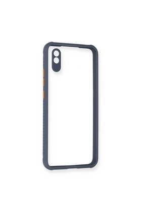 Evimdeyokyok Xiaomi Redmi 9A Kılıf Miami Şeffaf Silikon - Gri