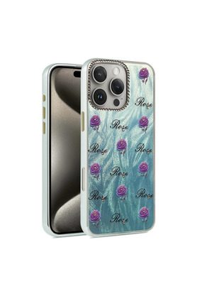 Evimdeyokyok Apple İphone 16 Pro Kılıf Blade Aynalı Desenli Kapak - Desen 9