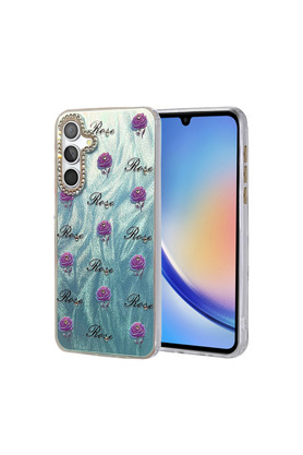 Evimdeyokyok Samsung Galaxy A34 5G Kılıf Blade Aynalı Desenli Kapak - Desen 9