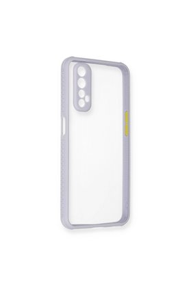 Evimdeyokyok Realme 7 Kılıf Miami Şeffaf Silikon - Lila
