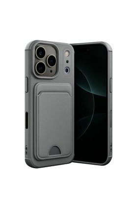 Evimdeyokyok Apple İphone 17 Pro Max Kelvin Kartvizitli Silikon - Gri
