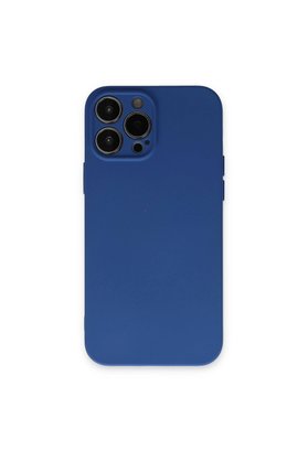 Evimdeyokyok Apple İphone 13 Pro Max Kılıf Nano İçi Kadife Silikon - Lacivert