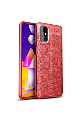 Evimdeyokyok Samsung Galaxy M31S Kılıf Auto Focus Kapak - Kırmızı