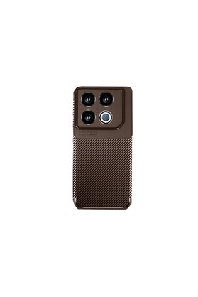 Evimdeyokyok İnfinix Gt 20 Pro Kılıf Auto Focus Karbon Kapak - Kahverengi