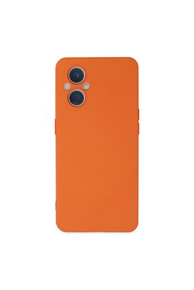 Evimdeyokyok Oppo Reno 7 Lite Kılıf Nano İçi Kadife Silikon - Turuncu