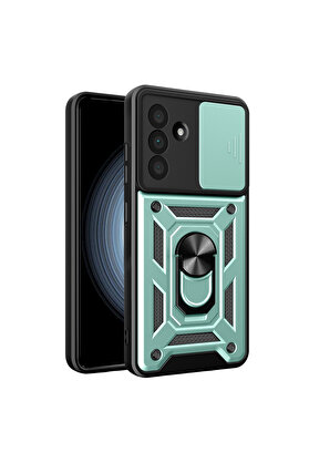 Evi̇mdeyokyok Samsung Galaxy A57 5G Pars Lens Yüzüklü Si̇li̇kon - Yeşi̇l