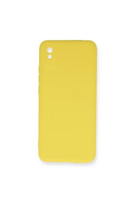 Evimdeyokyok Xiaomi Redmi 9A Kılıf Nano İçi Kadife Silikon - Sarı