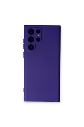 Evimdeyokyok Samsung Galaxy S23 Ultra Kılıf Nano İçi Kadife Silikon - Mor