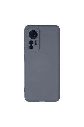 Evimdeyokyok Xiaomi Mi 12 Kılıf Nano İçi Kadife Silikon - Gri