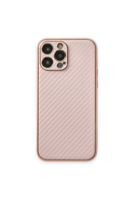 Evimdeyokyok Apple İphone 13 Pro Max Kılıf Coco Karbon Silikon - Pembe