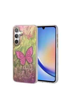 Evimdeyokyok Samsung Galaxy A34 5G Kılıf Blade Aynalı Desenli Kapak - Desen 5