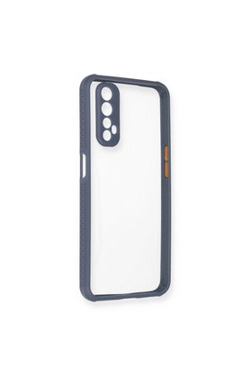 Evimdeyokyok Realme 7 Kılıf Miami Şeffaf Silikon - Gri