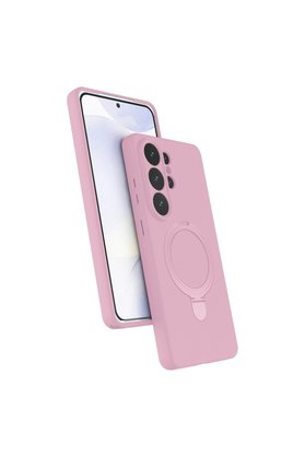 Evimdeyokyok Samsung Galaxy S26 Ultra Regal Magsafe Standlı Kapak - Açık Pembe