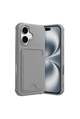 Evimdeyokyok Apple İphone 17 Kelvin Kartvizitli Silikon - Gri