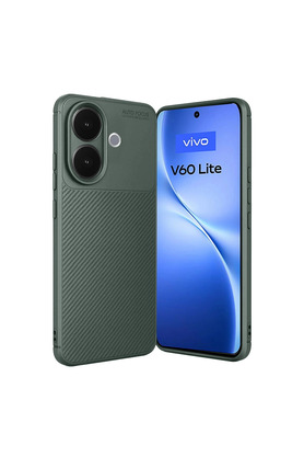 Evimdeyokyok Vivo V60 Lite Auto Focus Karbon Kapak - Koyu Yeşil