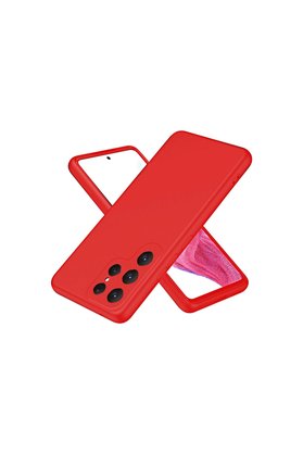 Evimdeyokyok Samsung Galaxy S25 Ultra Kılıf First Silikon - Kırmızı