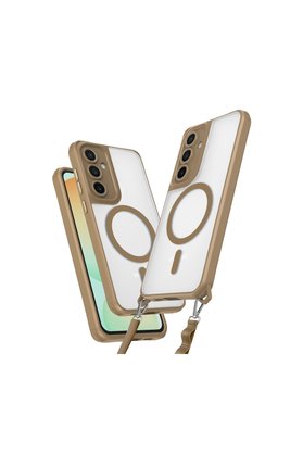 Evimdeyokyok Samsung Galaxy S25 Kılıf Enka Magsafe Silikon Kılıf - Desert