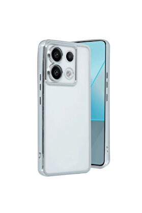 Evi̇mdeyokyok Xi̇aomi̇ Redmi̇ Note 13 Pro 5G Kılıf Razer Lensli̇ Si̇li̇kon - Gümüş