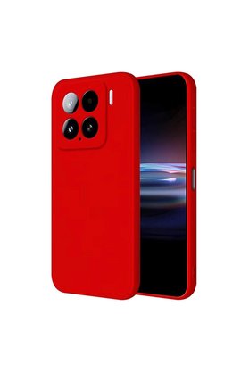 Evimdeyokyok Xiaomi Mi 15 Pro Kılıf Nano İçi Kadife Silikon - Kırmızı