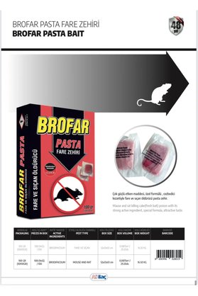 Brofar Fare Zehiri Pasta 100Gr (10X10Gr)    3 Adet  