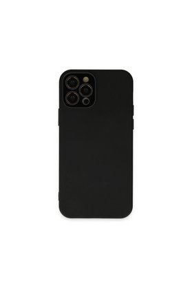 Evimdeyokyok Apple İphone 12 Pro Kılıf Lansman Glass Kapak - Siyah